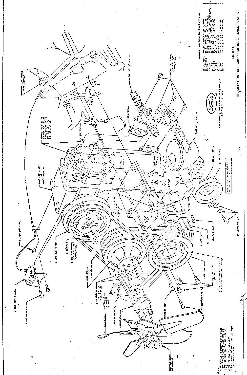 AirConditioning Installation Instructions For 1960 Thunderbird